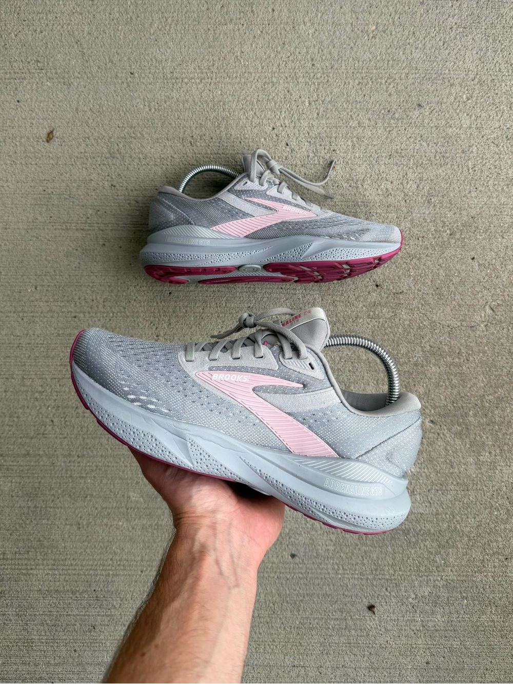 Brooks Adrenaline GTS 24 Running Shoes Alloy Zephyr Pink Women’s Size 8.5